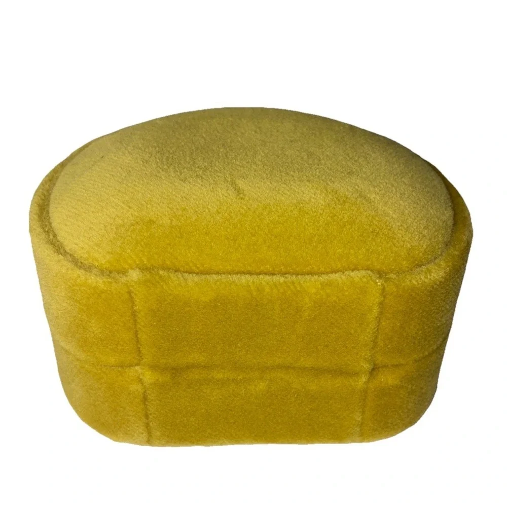 Gucci Jewelry Box Chartreuse Yellow Velvet Small Gift Box Ring 3.5x3